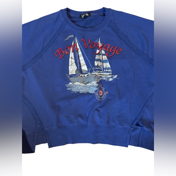Vintage,Bon voyage, sailor sweater, XL - Picture 4 of 5